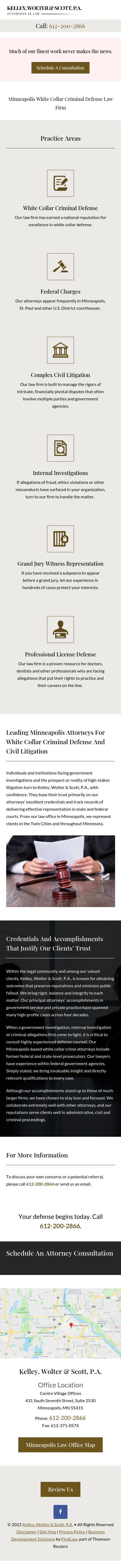 Kelley, Wolter & Scott, PA Minneapolis, MN Office