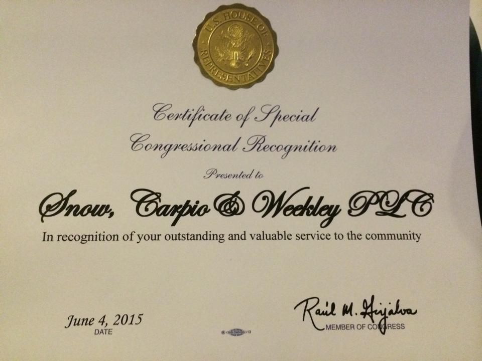 Snow, Carpio & Weekley, PLC Phoenix,  Office