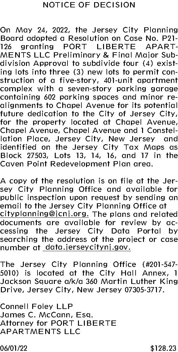 Connell Foley Jersey City, NJ Office