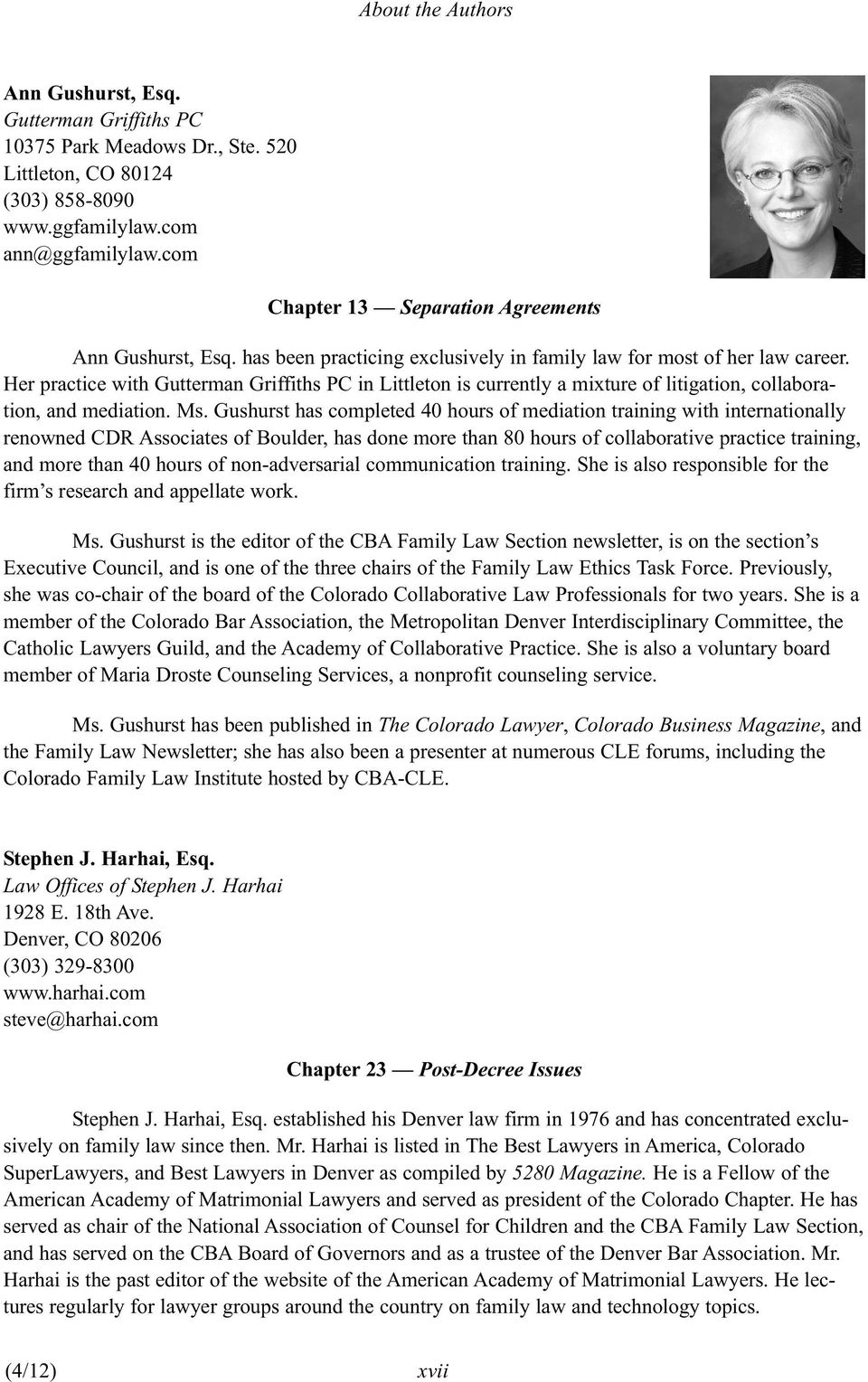 Stephen J. Harhai Denver, CO Office