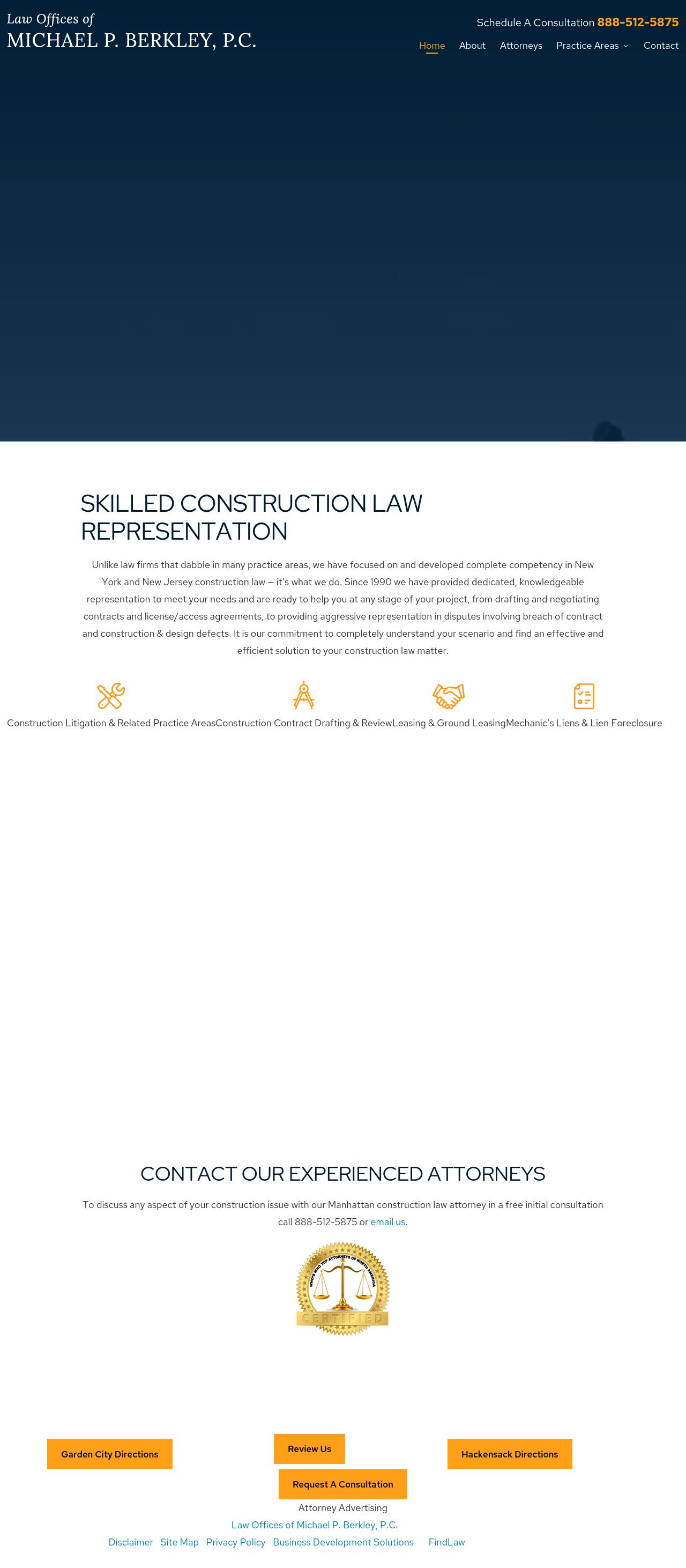 Law Offices of Michael P. Berkley, P.C Garden City,  Office