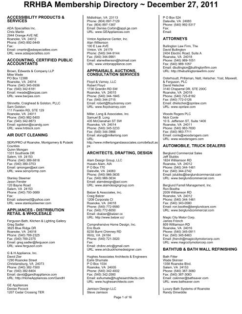 The Law Office of Lumsden and Potter Roanoke,  Office