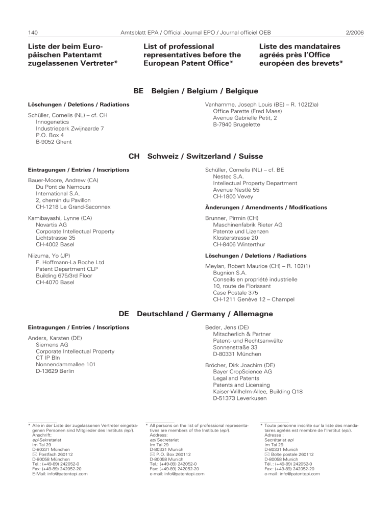 Mewburn Ellis LLP London, United Kingdom Office