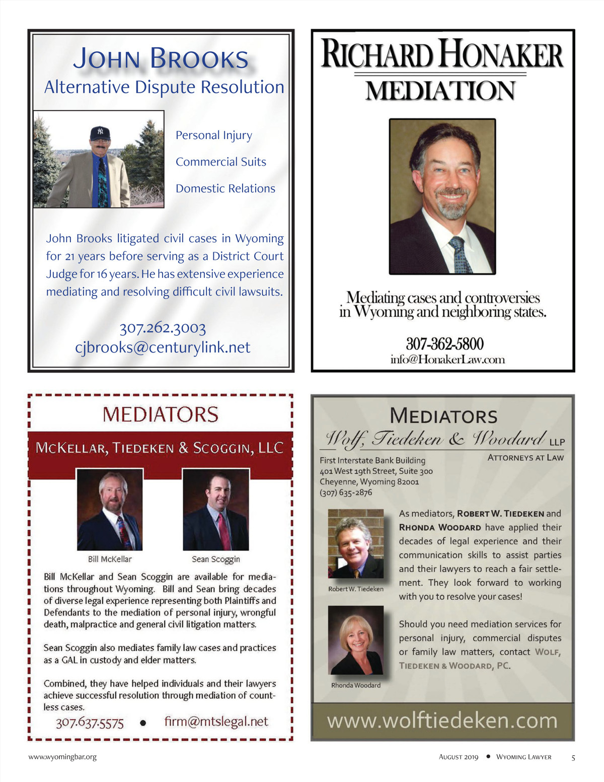 Wolf, Tiedeken & Woodard, PC Cheyenne, WY Office