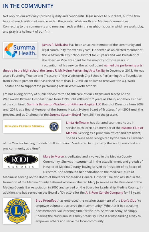 Palecek, McIlvaine, Hoffmann & Morse Co., LPA Wadsworth, OH Office