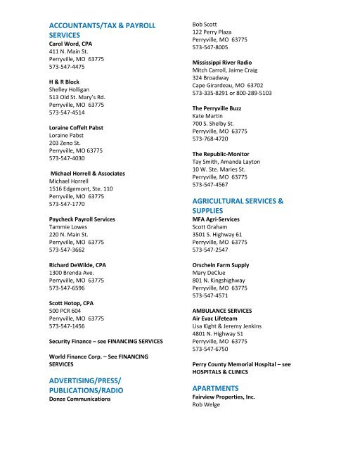 The Webb Law Firm, P.C Perryville, MO Office