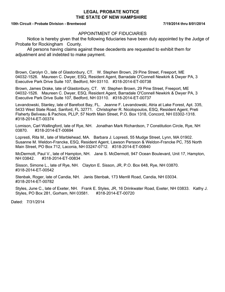 Burns, Bryant, Cox, Rockefeller & Durkin P.A Dover, NH Office