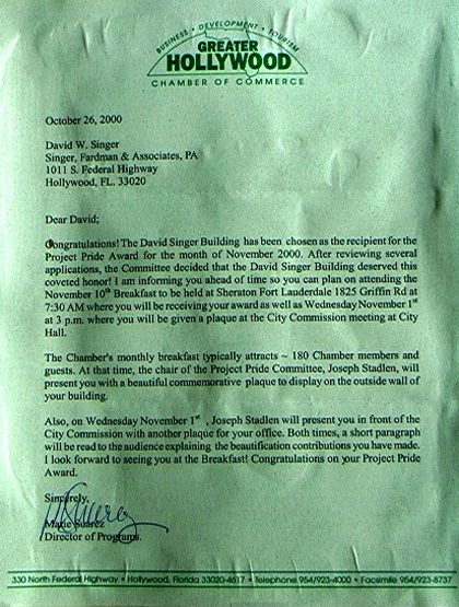 David W. Singer & Associates, P.A Hollywood, FL Office