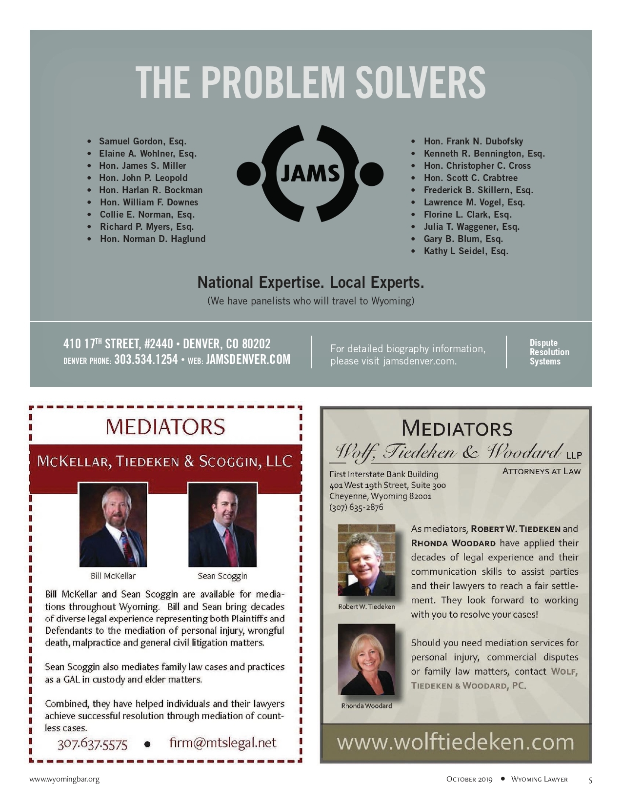 Wolf, Tiedeken & Woodard, PC Cheyenne, WY Office