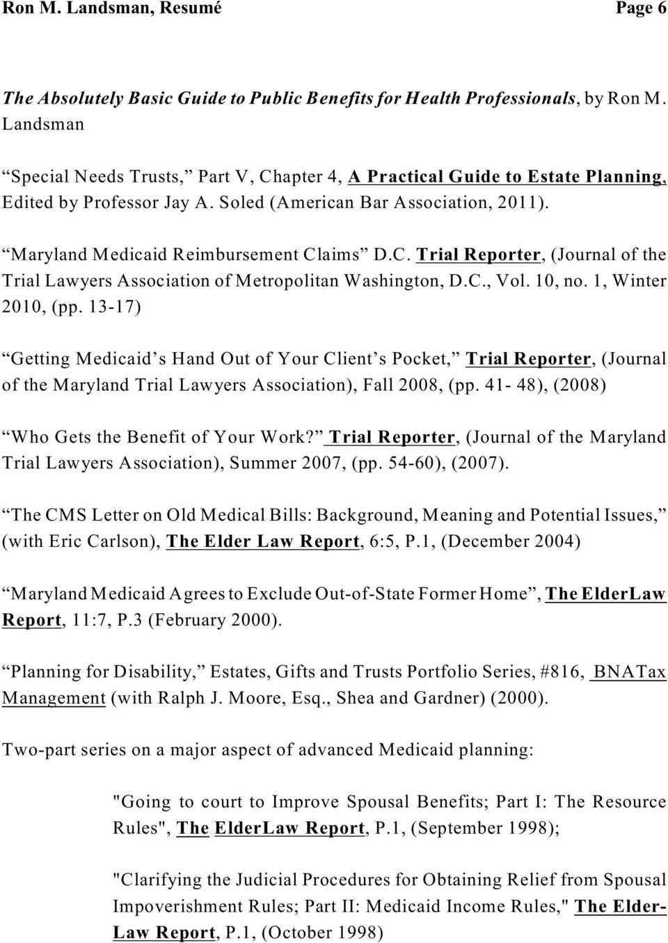 Ron M. Landsman, P.A Rockville, MD Office