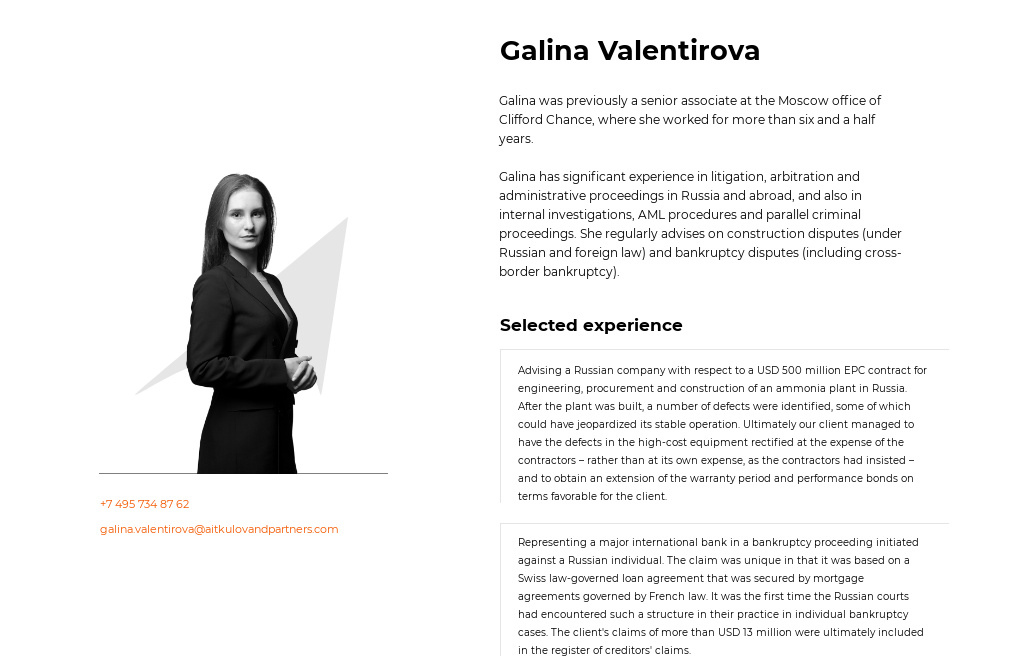 Liniya Prava Moscow, Russia Office