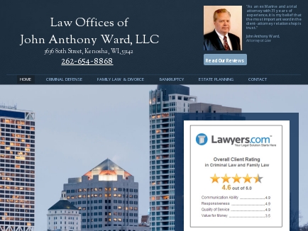 Law Office of John Anthony Ward Kenosha, WI Office