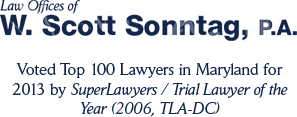 Law Offices of W. Scott Sonntag, P.A. Attorney At Law Columbia, MD Office