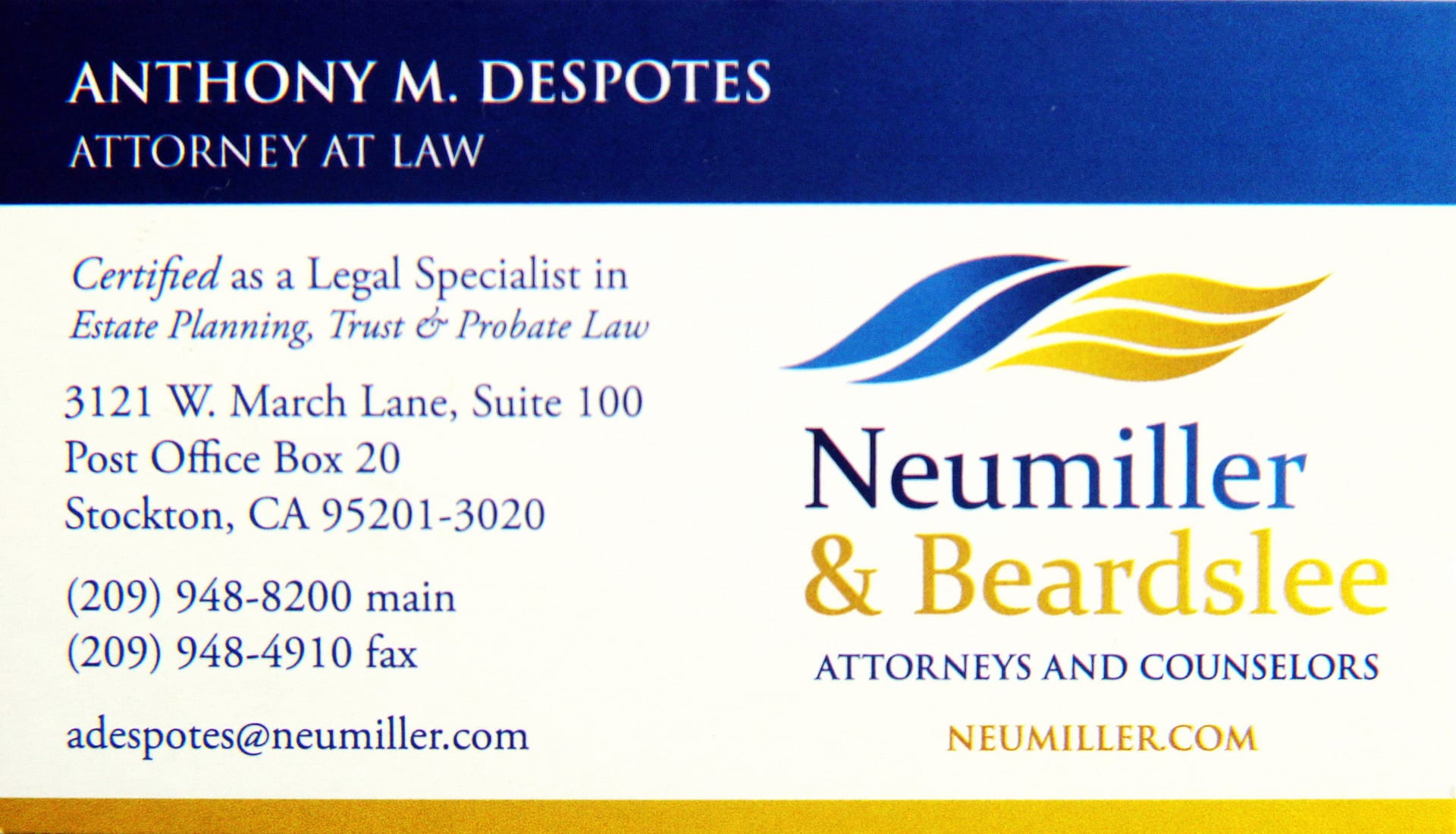 Neumiller & Beardslee Stockton, CA Office