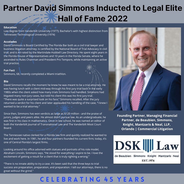 de Beaubien, Simmons, Knight, Mantzaris & Neal, LLP Tampa, FL Office