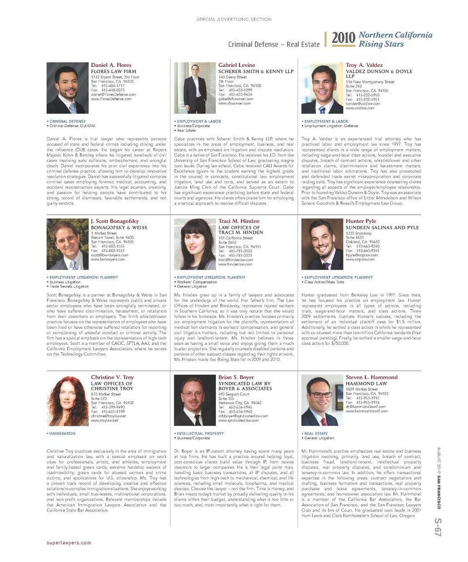 Scherer Smith & Kenny LLP San Francisco, CA Office