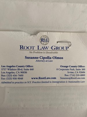 Root Law Group Irvine, CA Office