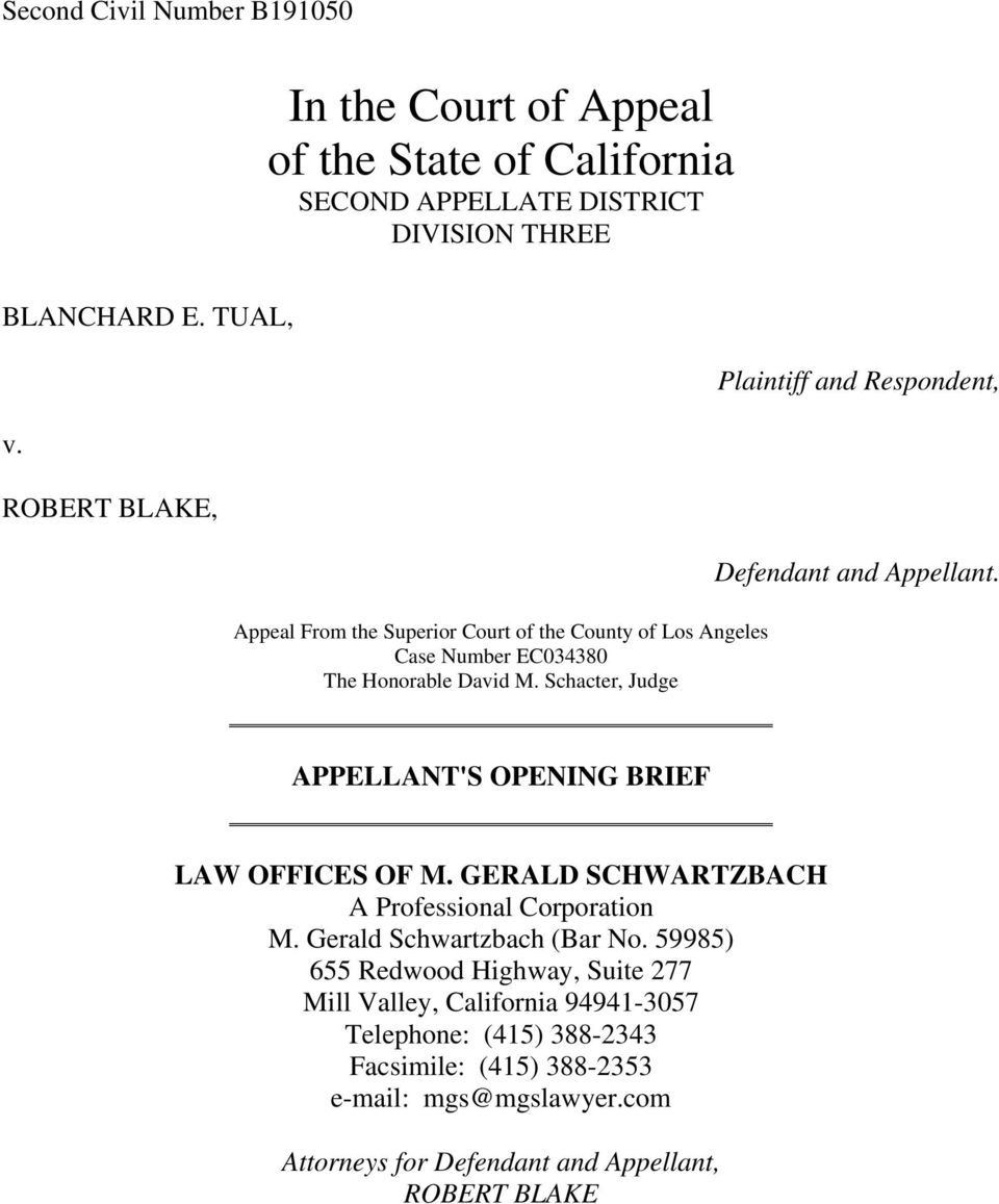 Law Offices of M. Gerald Schwartzbach Mill Valley, CA Office