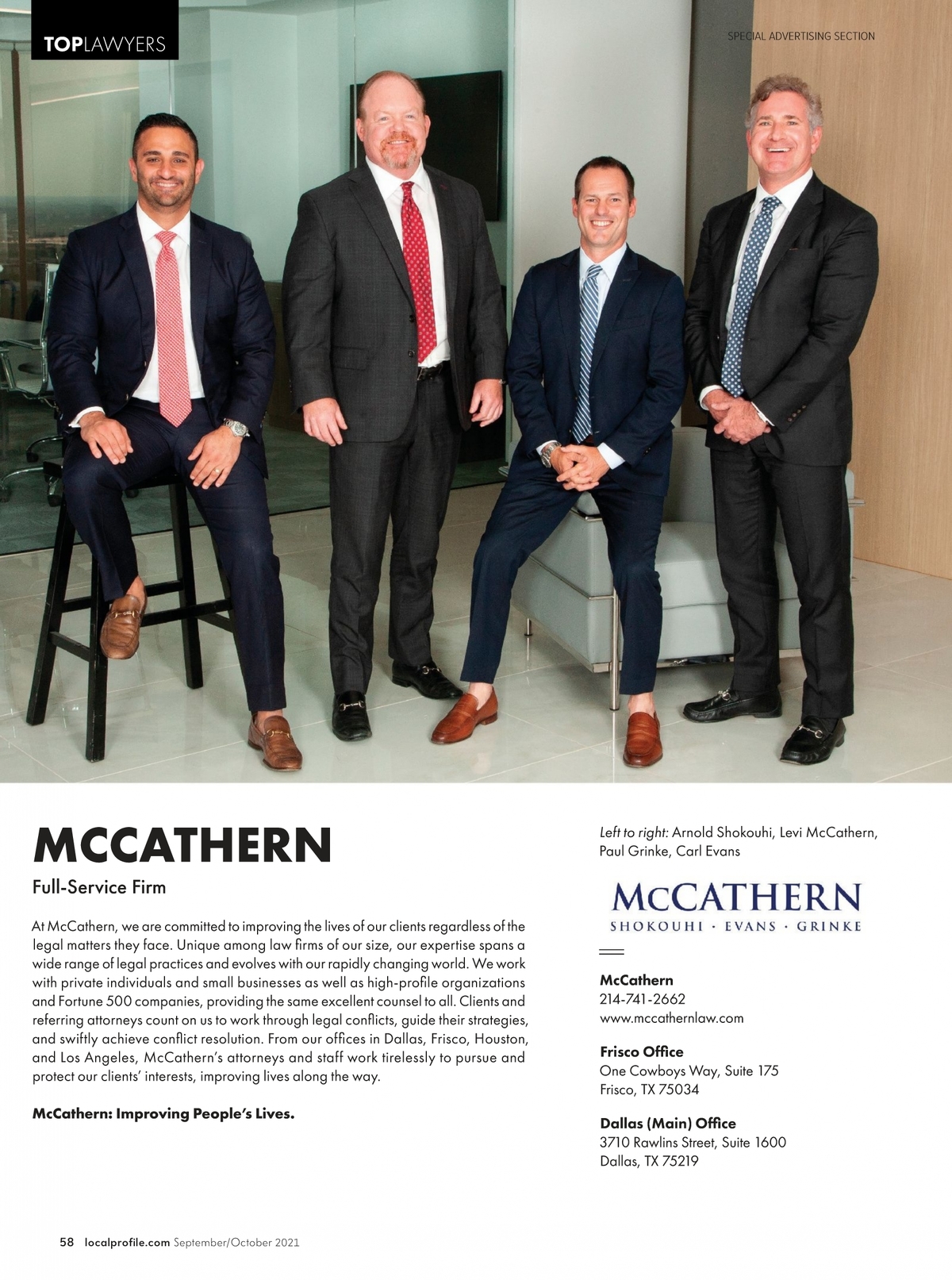 McCathern, Shokouhi, Evans, Grinke Dallas, TX Office