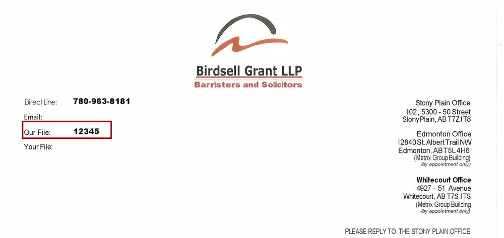 Birdsell Grant LLP Edmonton, Canada Office