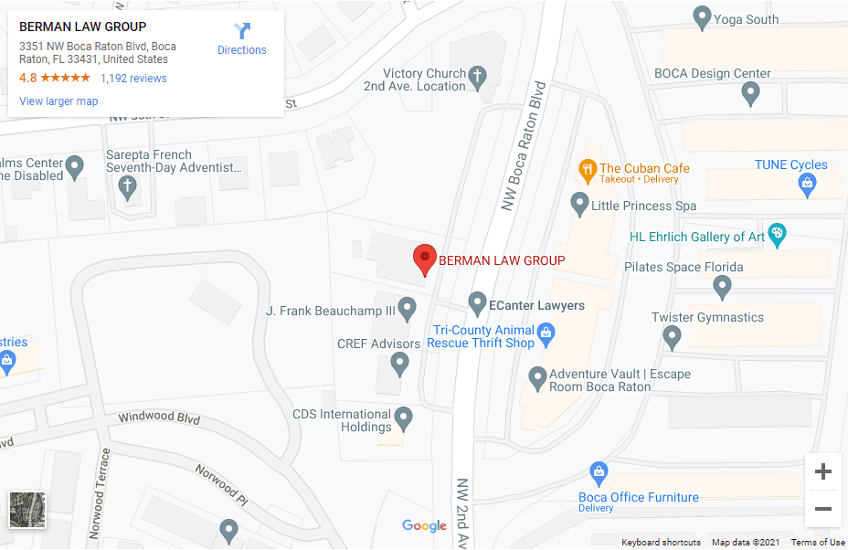 Berman Law Firm Boca Raton, FL Office