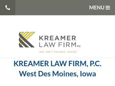 Kreamer Law Firm, PC West Des Moines, IA Office