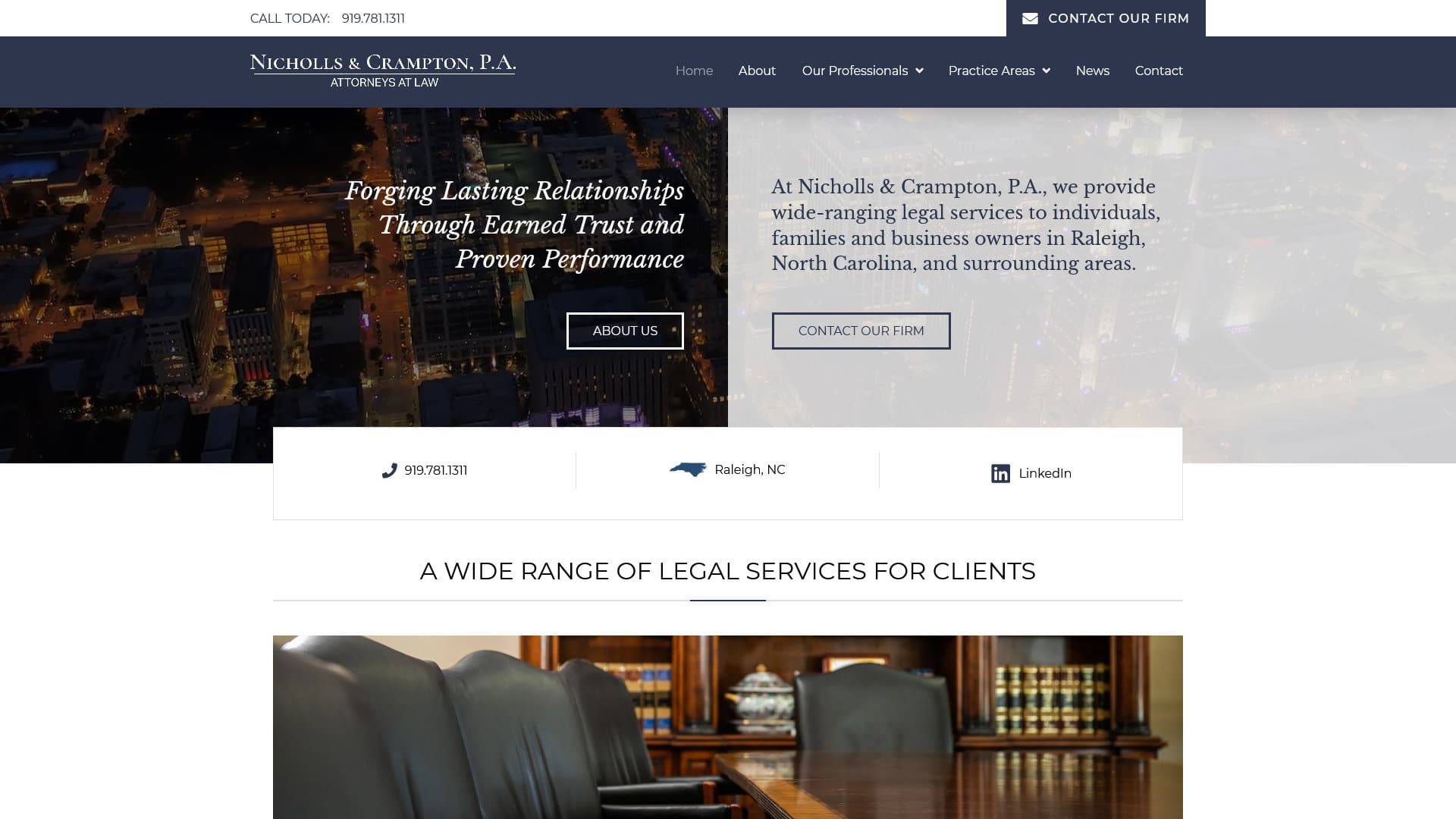 Nicholls & Crampton, P.A Raleigh, NC Office