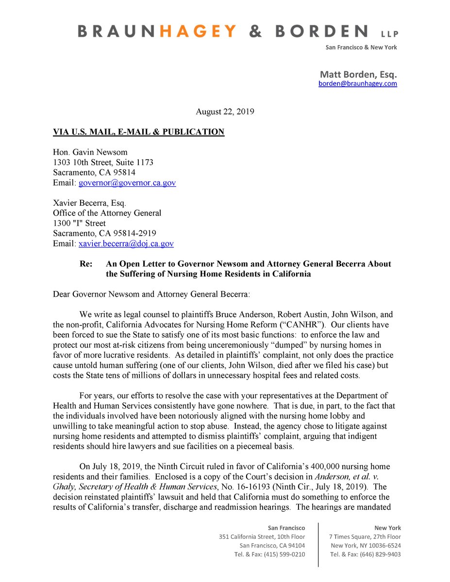 BraunHagey & Borden LLP New York City, NY Office