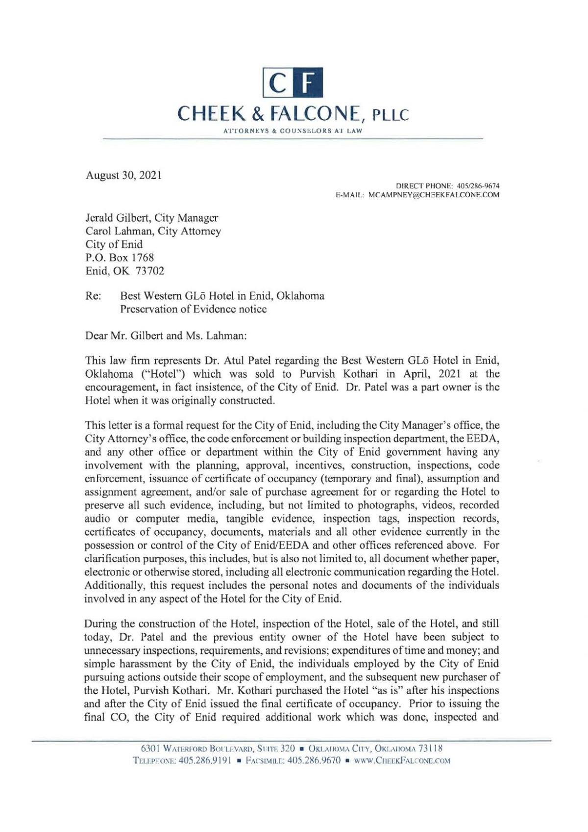 Cheek & Falcone, PLLC Oklahoma City, OK Office