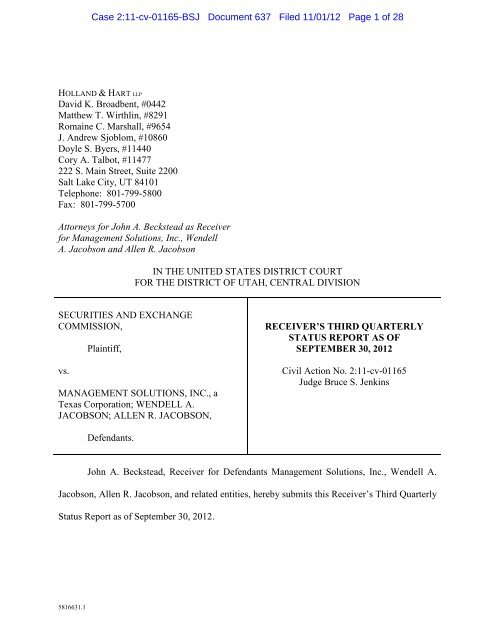 John Bogart Salt Lake City,  Office