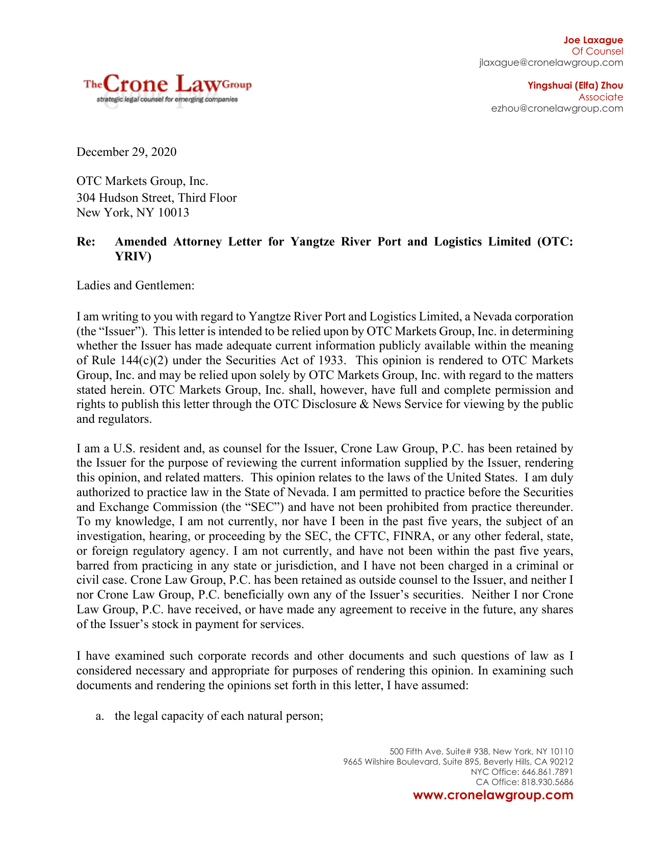 Crone Law Group Beverly Hills, CA Office