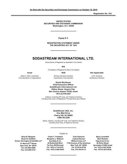 Gornitzky &  Co Israel, United States Office