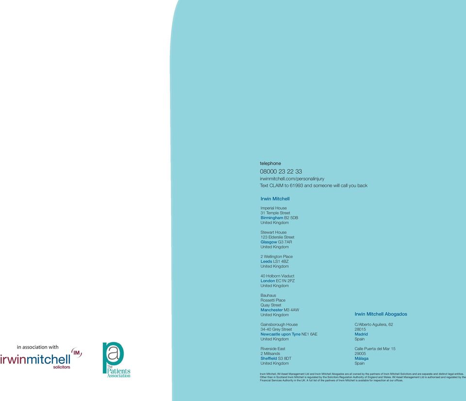 Irwin Mitchell LLP London, United Kingdom Office