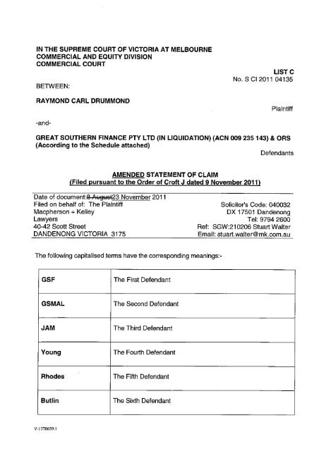 M+K Lawyers Macpherson Kelley Dandenong, Australia Office