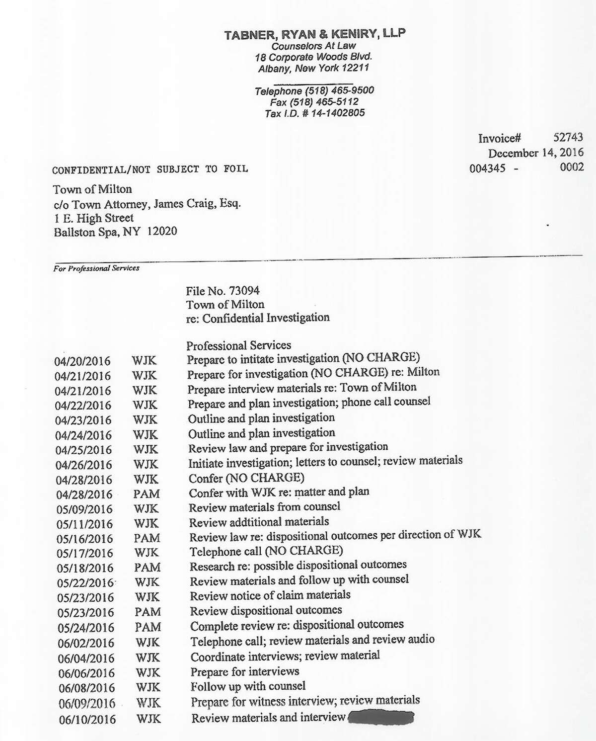 Tabner, Ryan and Keniry, LLP Albany, NY Office