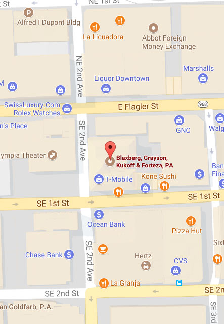 Blaxberg, Grayson, Kukoff & Forteza P.A Miami, FL Office