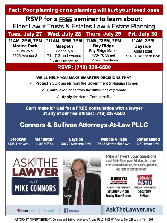 Connors And Sullivan Attorneys At Law, PLLC New York City, NY Office