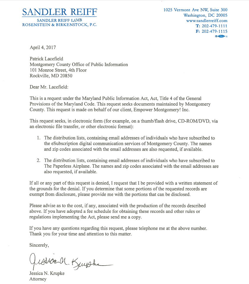 Sandler Reiff Lamb Rosenstein & Birkenstock, PC Washington, DC Office