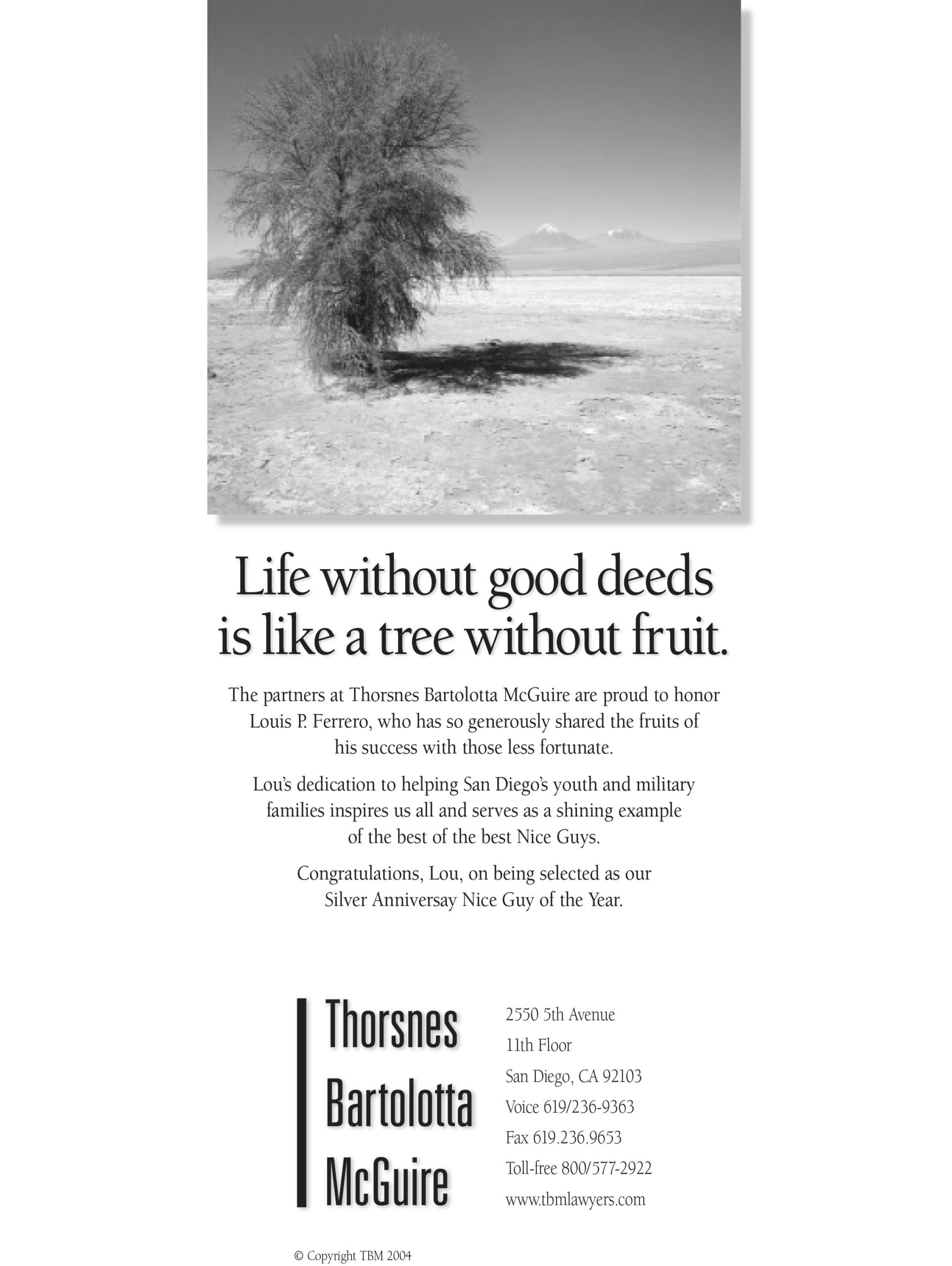 Thorsnes Bartolotta McGuire LLP San Diego, CA Office