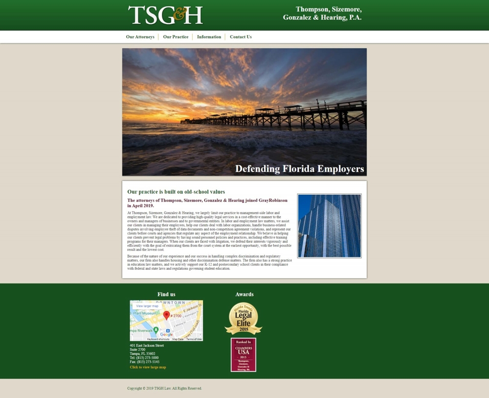 TSGH Law Tampa, FL Office