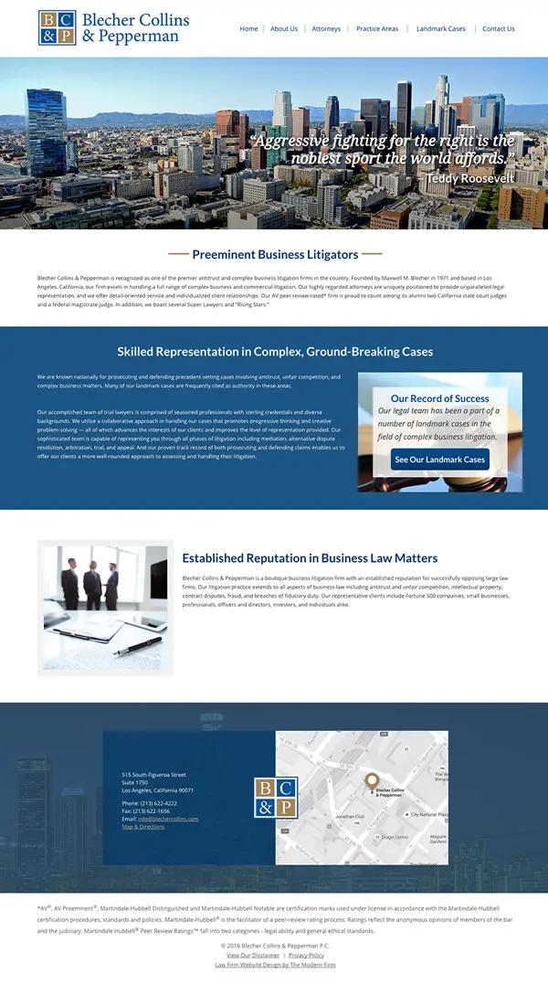 Blecher Collins & Pepperman P.C Los Angeles, CA Office