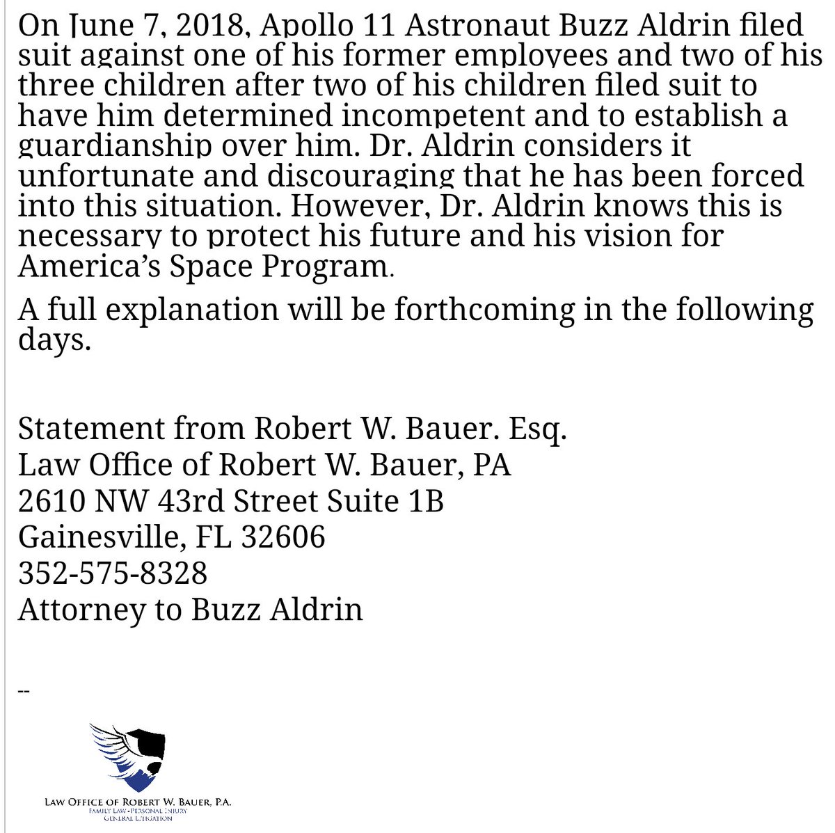 The Law Offices of Robert W. Bauer, P.A Gainesville, FL Office