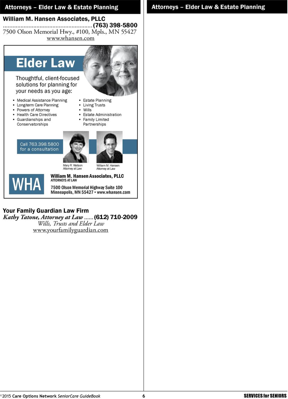 William M. Hansen Associates, PLLC Minneapolis, MN Office