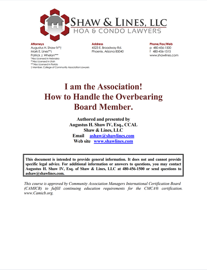 Shaw & Lines, LLC Phoenix, AZ Office