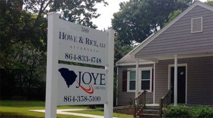 Joye Law Firm Clinton, SC Office