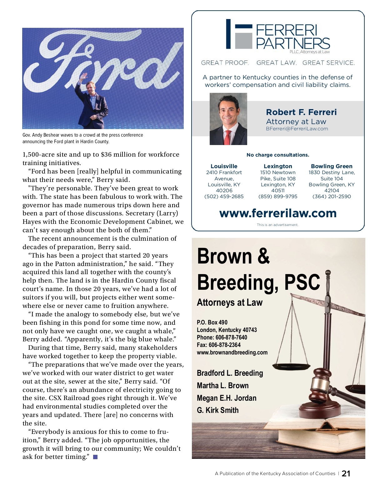 Ferreri Partners Bowling Green, KY Office