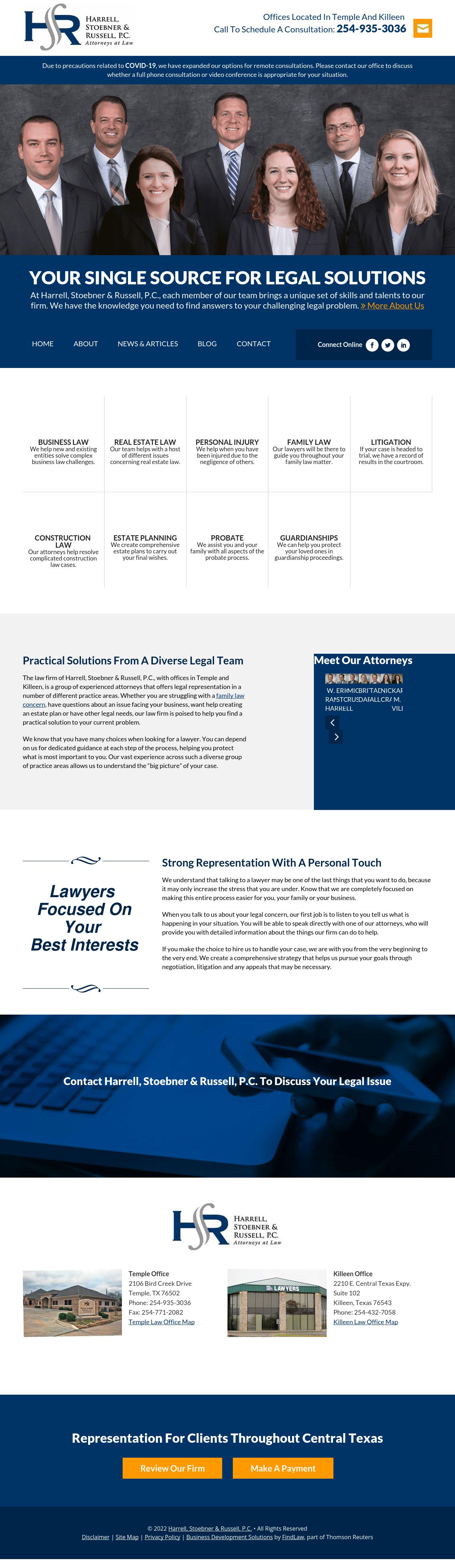 Harrell, Stoebner & Russell, P.C Temple,  Office