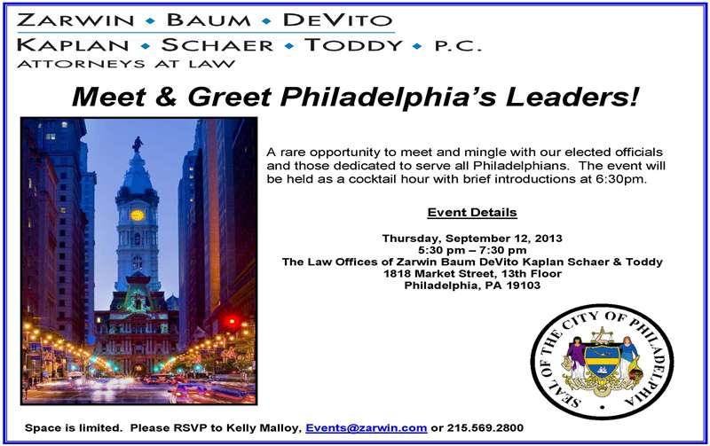 Zarwin Baum DeVito Kaplan Schaer Toddy P.C Philadelphia, PA Office