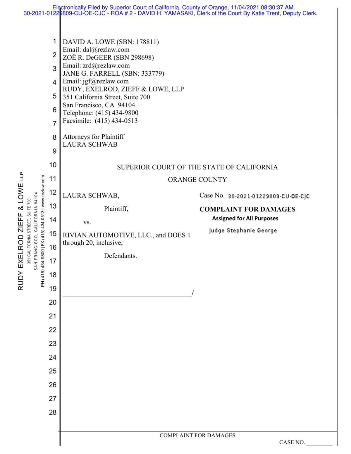 Wade and Lowe - Attorneys at Law Irvine, CA Office