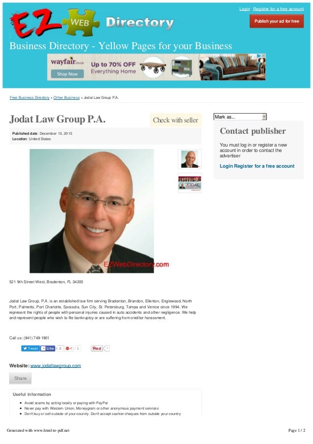 Jodat Law Group, P.A Bradenton, FL Office